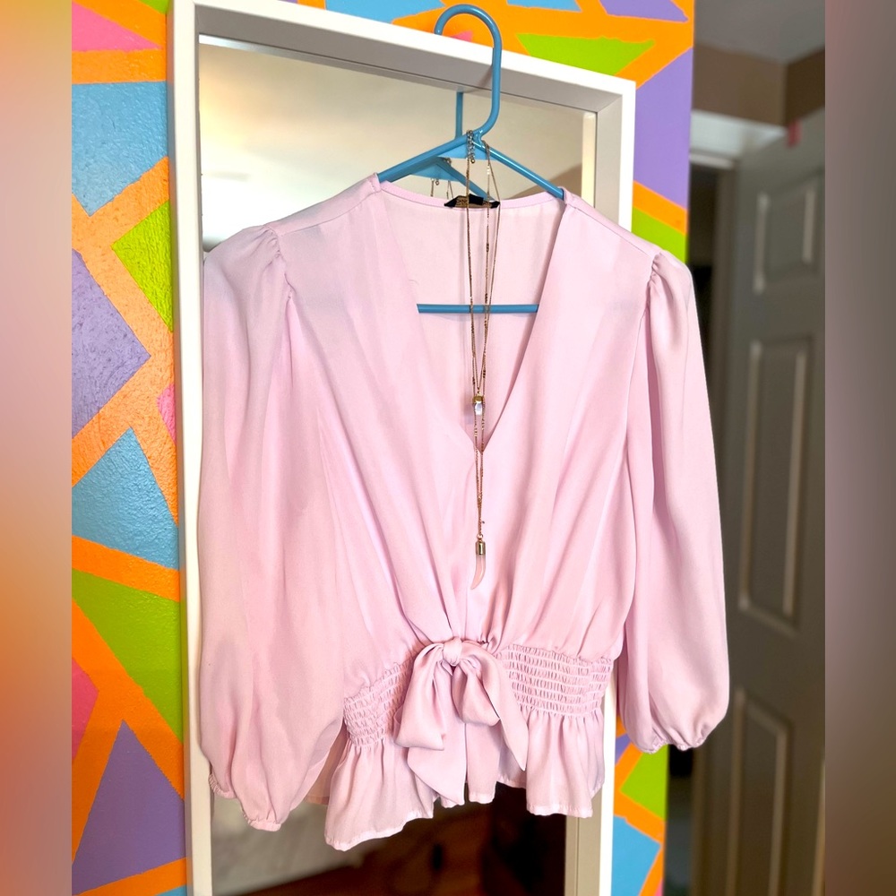 Pink Top Blouse